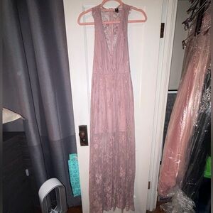 Windsor Blush Lace Maxi Dress